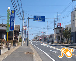 水戸方面から東進してきた時の風景