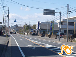 東中根団地方面から西進してきた時の風景