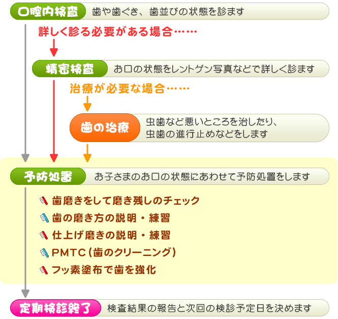 定期検診の流れ